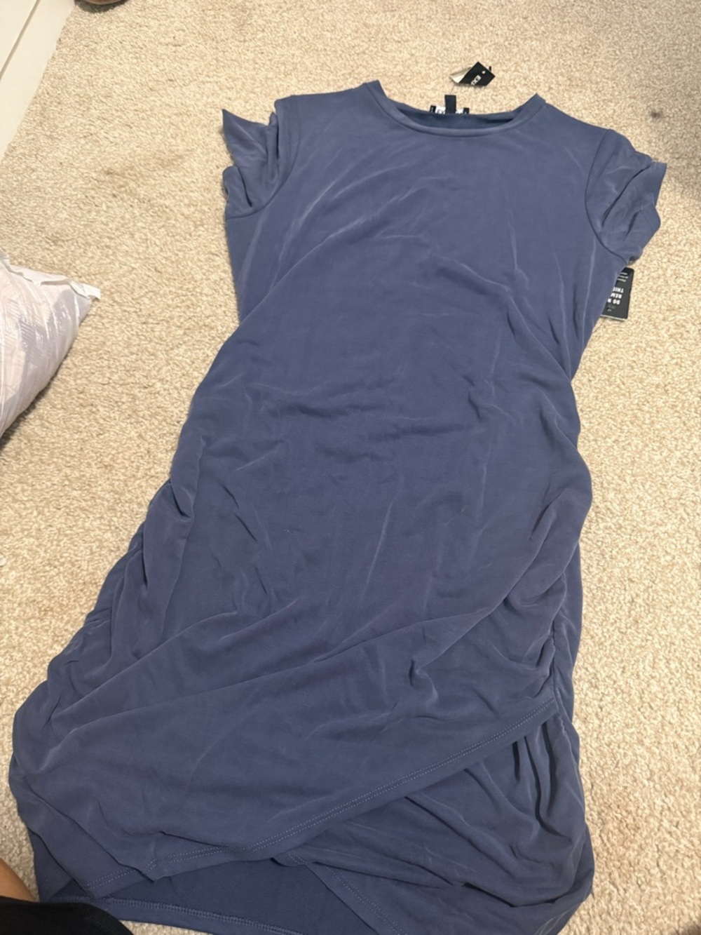 Express Navy Blue Short Sleeve Dress
